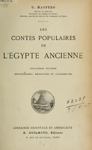 Cover of: Les contes populaires de l'Égypte ancienne by Gaston Maspero