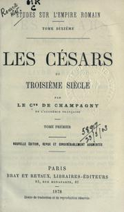 Cover of: Les Césars du troisième siècle.
