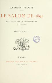 Cover of: Salon de 1891