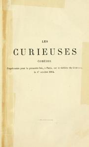 Cover of: Les curieuses, comédie en un acte. by Henri Meilhac