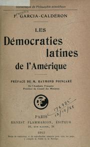 Cover of: Les démocraties latines de l'Amérique