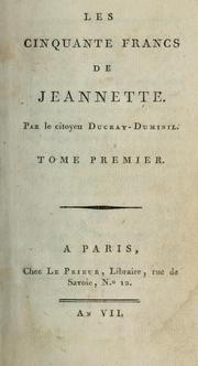 Cover of: cinquante francs de Jeannette.