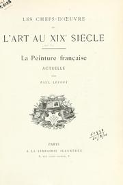 Cover of: Les chefs-d'oeuvre de l'art au XIXe siècle.