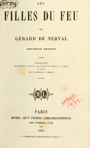 Cover of: Les filles du feu. by Gérard de Nerval