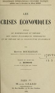 Les crises économiques by Mentor Bouniatian