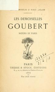 Cover of: Les demoiselles Goubert by Jean Moréas