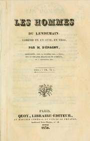 Cover of: Les hommes du lendemain by Jean Baptiste Rose Bonaventure Violet d' Épagny