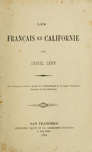 Cover of: Les Français en Californie