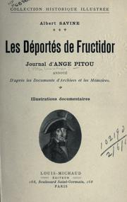 Cover of: Les déportés de Fructidor by Louis Ange Pitou