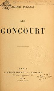 Cover of: Goncourt.