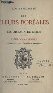 Cover of: Les fleurs boréales by Louis Honoré Fréchette