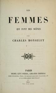 Cover of: Les femmes: Qui font des scènes.