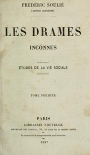 Cover of: Les drames inconnus.