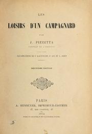 Cover of: Les loisirs d'un campagnard by Jules Pizzetta