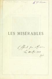 Cover of: Les Misérables by Victor Hugo