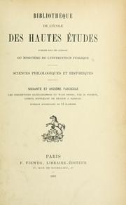 Cover of: Les inscriptions babyloniennes du Wadi Brissa