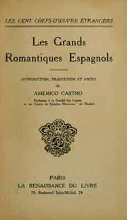 Cover of: Les Grands romantiques espagnols