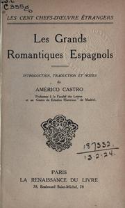 Cover of: Les Grands romantiques espagnols