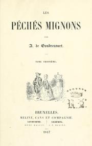 Cover of: Les péchés mignons by Gondrecourt, Aristide baron de