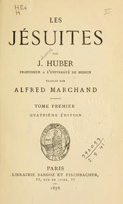 Cover of: Les Jésuites ... by Huber, Johannes
