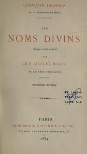 Cover of: Les noms divins