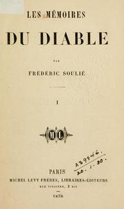 Les mémoires du diable by Frédéric Soulié