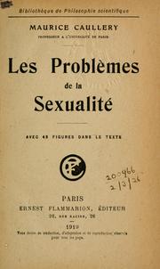 Cover of: Les problèmes de la sexualité.
