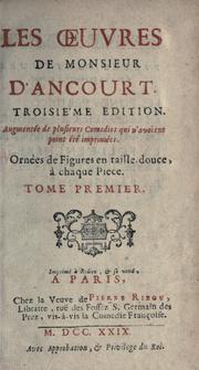 Cover of: Les oeuvres de Monsieur d'Ancourt. by Florent Carton Dancourt