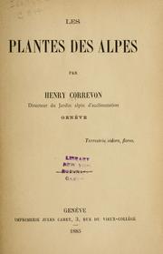 Cover of: Les plantes des Alpes