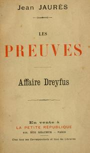 Cover of: preuves: affaire Dreyfus