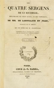 Cover of: Les quatre sergens de la Rochelle by Ferdinand Simon de Laboullaye