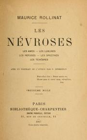 Cover of: Les névroses: Les ames. Les luxures. Les refuges. Les spectres. Les ténèbres