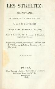 Cover of: Strélitz: mélodrame en trois actes et à grand spectacle