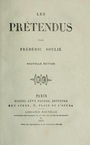 Cover of: Les prétendus.