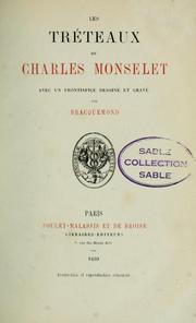 Cover of: Les trétaux de Charles Monselet by Charles Monselet