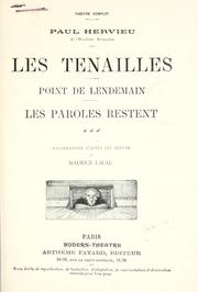 Cover of: Les tenailles. by Paul Hervieu