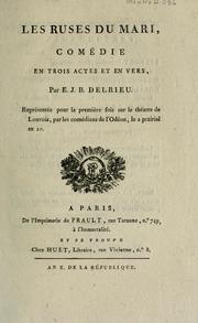 Cover of: Les ruses du mari: comédie en trois actes et en vers