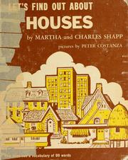 Cover of: Let's find out about houses