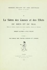 Cover of: Le sûtra des causes et des effets du bien et du mal