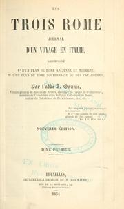 Cover of: Les Trois Rome by J. Gaume