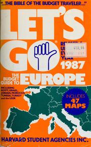 Cover of: Let's go: the budget guide to Europe, 1987