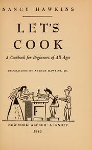 Cover of: Let's cook: a cookbook for beginners of all ages