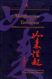 Cover of: Manifestation of the Tathagata: Buddahood According to the Avatamsaka Sutra