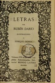 Cover of: Letras. by Rubén Darío