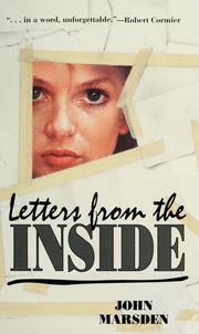 Cover of: Letters from the inside by John Marsden