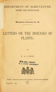 Cover of: Letters on the diseases of plants