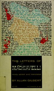 Cover of: The letters of Machiavelli by Niccolò Machiavelli