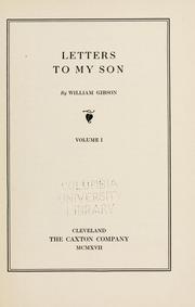 Cover of: Letters to my son.