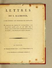 Lettres by Julien Raimond