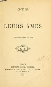 Cover of: Leurs âmes [par] Gyp.